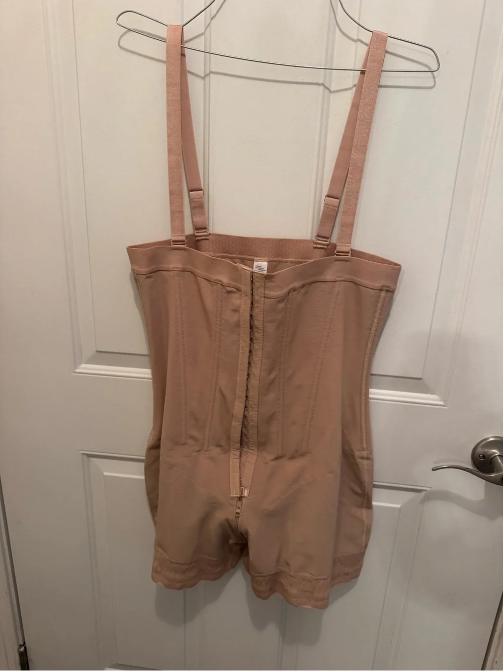 Nude Shapewear One-Piece Bodysuit with Adjustable Straps-3X